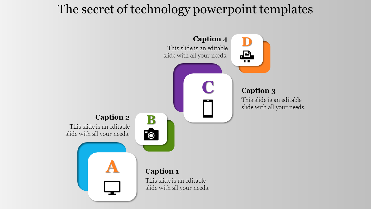 Free - Square Model Technology PowerPoint template and Google slides